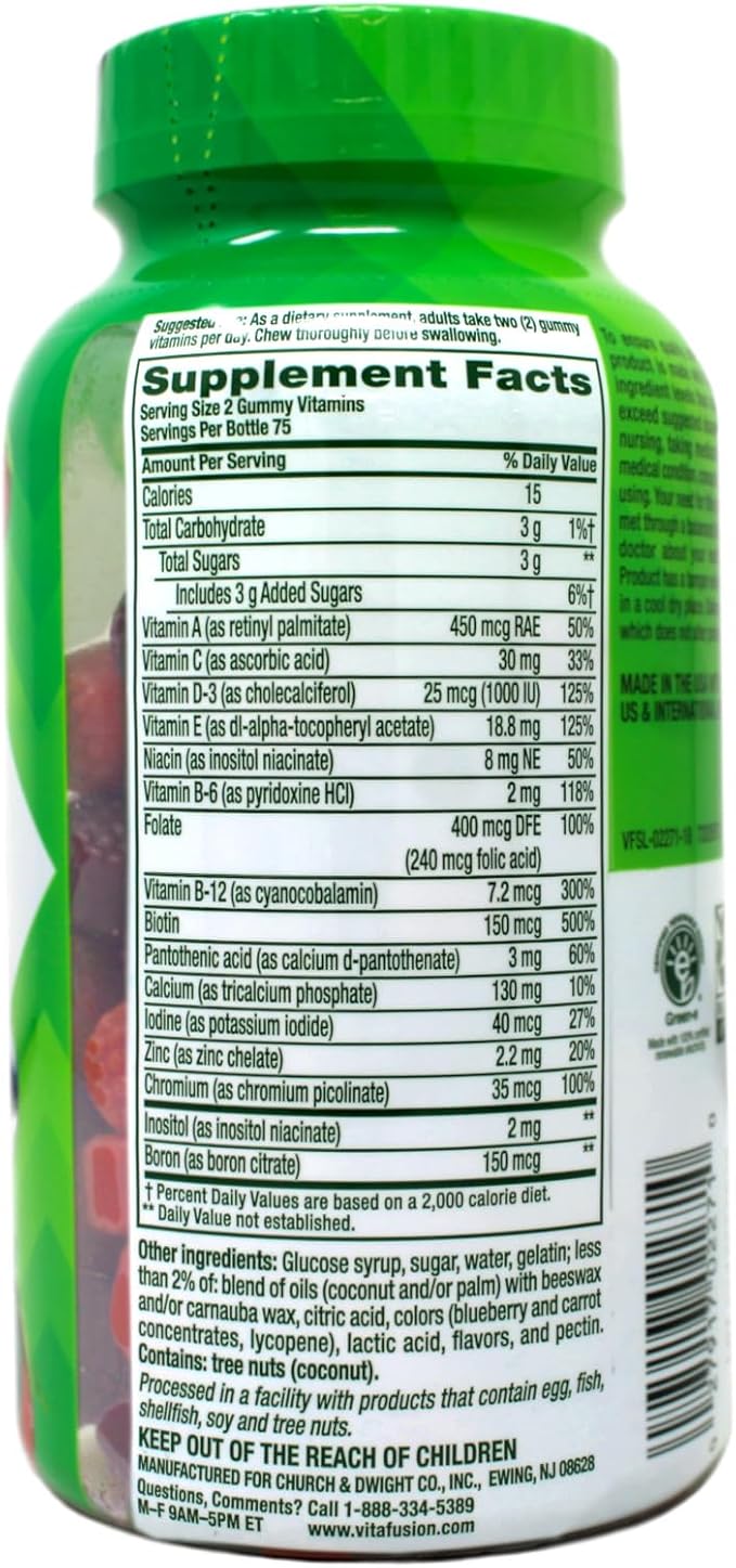 Vitafusion Women's Gummies Mixed Berries 150 Count 5-Pack