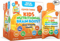 Cover Three Supplements for Kids Brain Supplement Smoothie Omega 3 Liquid Childrens DHA Fish Oil Kids Focus and Attention Emotional Support 20 Pouches Pack 1
