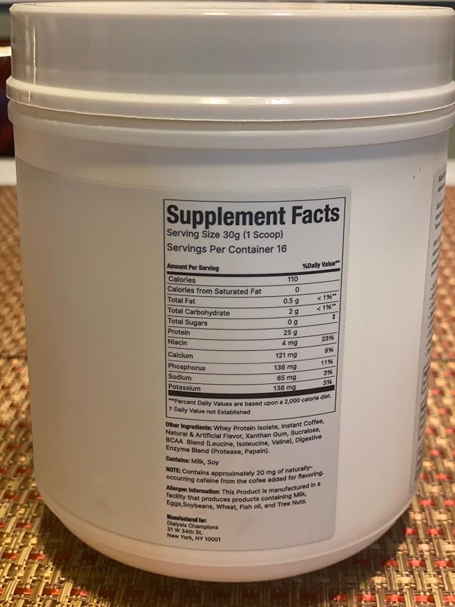 100% Whey Isolate Protein Cappuccino