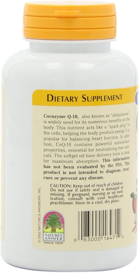 Nature's Answer Coq-10 50 Mg 60-Count