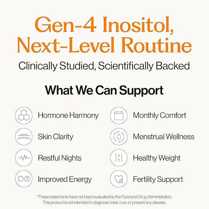 INERTIA+ The Care Up-sorption INNERSITOL Ready-to-Drink Inositol Supplement for Women 40:1 Myo &amp D-Chiro Inositol Hormone Balance &amp Ovarian Function Support Folic Acid Orange Flavor (14 St