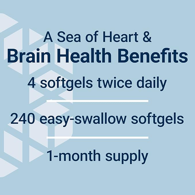 Life Extension Super Omega-3 EPA/DHA Fish Oil Sesame Lignans &amp Olive Extract – Heart Health Brain Health Inflammation Health Support Gluten-Free Easy to Swallow Non-GMO 240 Softgels