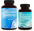 BioEmblem Triple Magnesium Complex and Magnesium glycinate with Zinc for Brain Health Enzyme Function and Muscles and Legs
