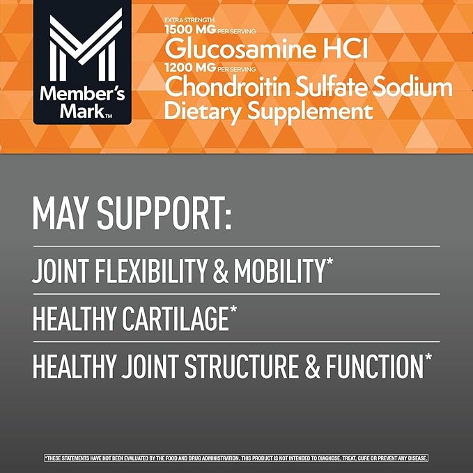 Members Mark Triple Strength Glucosamine Chondroitin (340 Count) (2 Pack)