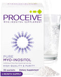 Proceive Myo Inositol Supplement for Women 4000mg High Strength Myo Inositol for Reproductive Wellness and Pre Conception Support Vegan Powder Drink Mix Gluten Free 30 Packets Unflavored