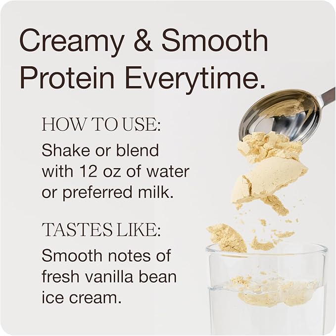 Get Golden Organic Classic Vanilla Protein Powder | 21g of Plant Based Protein Powder | Low Carb Gluten Free Dairy Free No Added Sugar Non-GMO | For Shakes &amp Smoothies (20 Servings 1.4lb Bag)