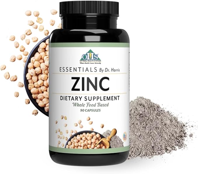 Optimal Health Systems Essential Zinc | Chelated Zinc Bisglycinate for Cellular Skin &amp Immune Support – Vegetarian Non-GMO Gluten &amp Dairy Free – 90 Capsules