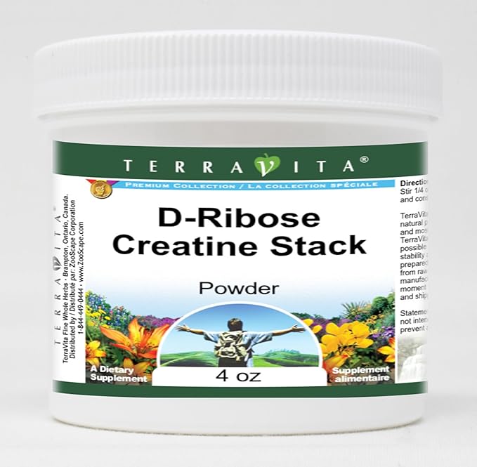Terravita D-Ribose Creatine Stack Powder (4 oz ZIN: 513916) - 3 Pack