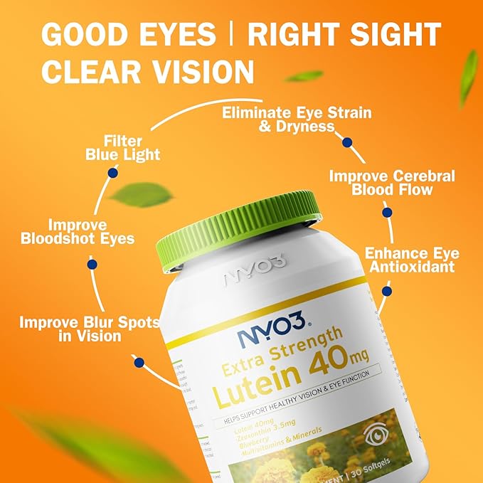 NYO3 Milk Thistle Liver Detox Supplement 400mg Lutein Zeaxanthin with Blueberry 2 Pack
