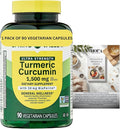SP:Turmeric Curcumin 1500 mg | General Wellness Dietary Supplement | 90 Vegetarian Capsules+complimentary Vitamins and Mineral Guide