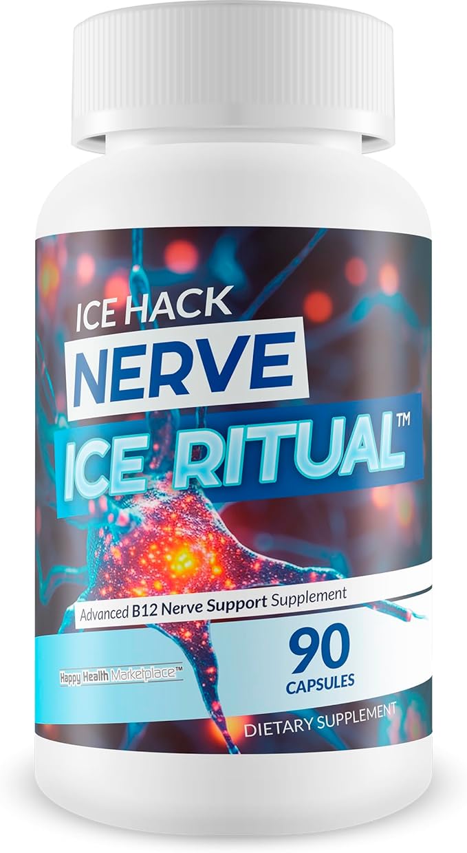 Nerve Ice Ritual Ice Hack - Okinawa Capsaicin For Neuropathy - Vitamin B12 Nerve Support Supplement - Central Nervous System Nerve Flow For Neuropathy Relief - Best Magnesium Nervous System Support