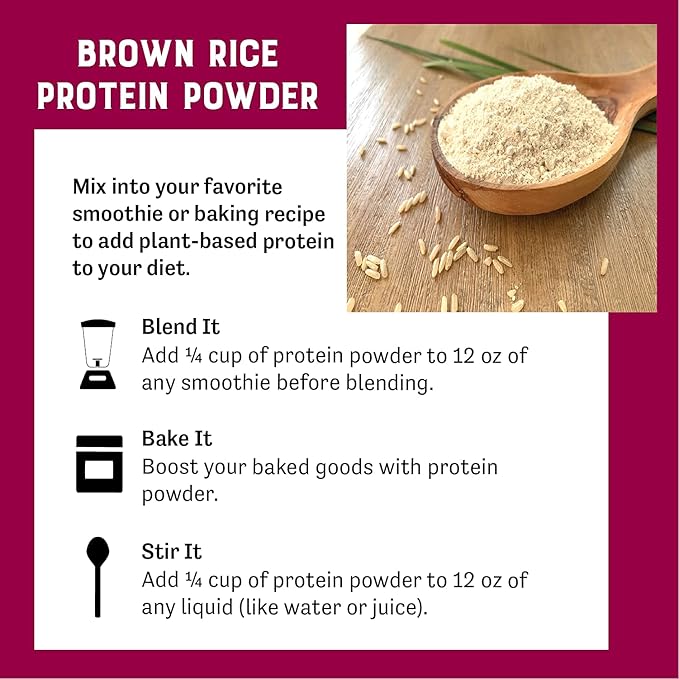 Judee's Gluten Free Brown Rice Protein Powder - Sprouted Rice Formula - Keto-Friendly Plant-Based Nutrition - Dairy &amp Soy-Free Shake Base - 3 lb Unflavored Pack of 1