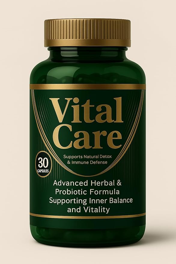 New Vital Care – Advanced Herbal &amp Probiotic Supplement | Supports Natural Detox Immune Defense &amp Inner Balance | 30 Capsules for Daily Wellness Energy &amp Vitality 1 Bottle Bacterium Plus