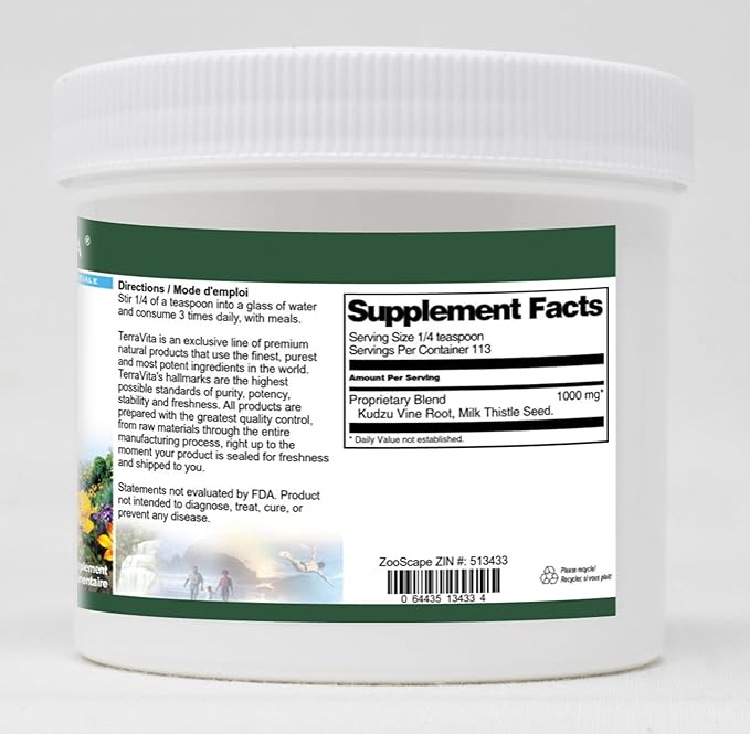 Kudzu and Milk Thistle Combination Powder (4 oz ZIN: 513433) - 3 Pack
