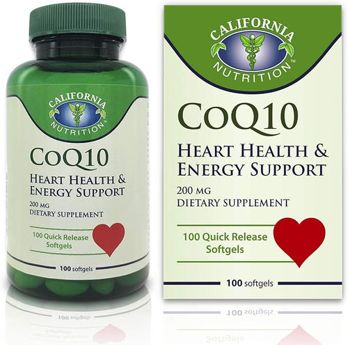 3 Packs CoQ10 200mg Soft Gels Coenzyme Q10 High Absorption Dietary Supplement 100 Counts Softgels Co-Q10 Quick Release Co Q-10 Antioxidant for Heart Health Energy Production