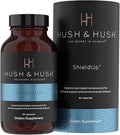 Hush &amp Hush ShieldUp - Immune Booster Energy Supplement - Brain Booster - Vitamin C Maca Root Turmeric and Organic Matcha Leaf Extract - Vegan Gluten Free - 60 Capsules