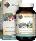 Garden of Life Organics Whole Food Multivitamin for Men 40+ 60 Tablets Vegan Mens Multi for Health Well-Being Certified Organic Whole Food Vitamins Minerals for Men Over 40 Mens Vitamins