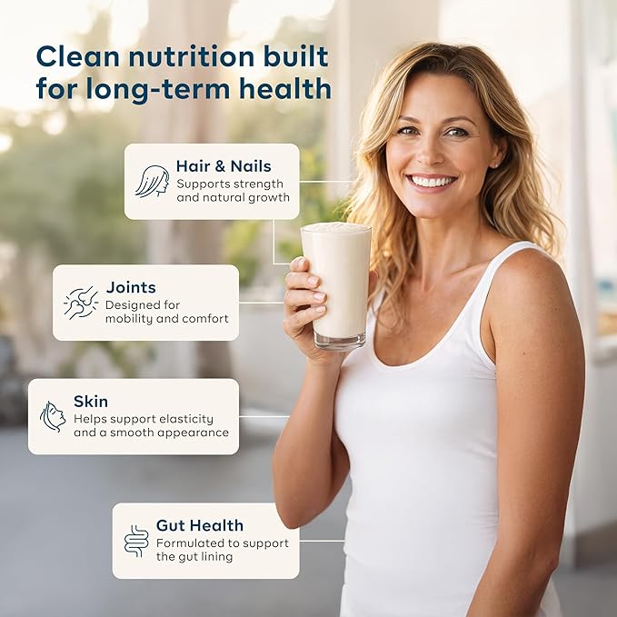 Goode Health SUPR™ Collagen Powder Unflavored - Type I &amp III Hydrolyzed Collagen Peptides with Fiber &amp Polyphenols - Daily Nutrition Support for Gut Skin &amp Hair - No Sugar - 25 Servings