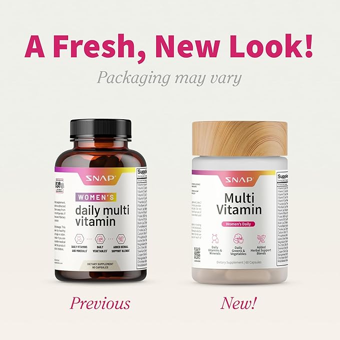 Snap Supplements Daily Multivitamin for Women 60 Capsules