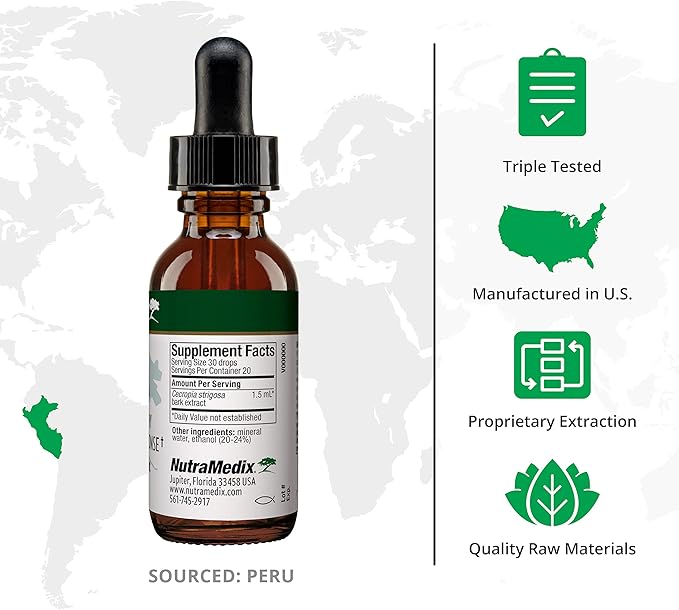 NutraMedix Immune Support Supplement - Made with Takuna Blanca Bark Extract - Bioavailable Fast-Absorbing Liquid Vitamins for Women &amp Men (2oz / 60ml)