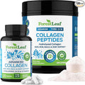 ForestLeaf Collagen Supplements Bundle - 2-in-1 Hydrolyzed Collagen Peptides Powder and Collagen Pills - Grass Fed Bovine Collagen for Women and Collagen for Men
