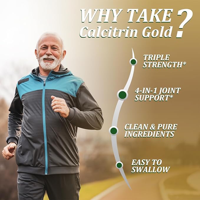 MXZ Calcitrin Gold Dietary Supplement Mobility Reinforcement 60 Tablets (1PC)
