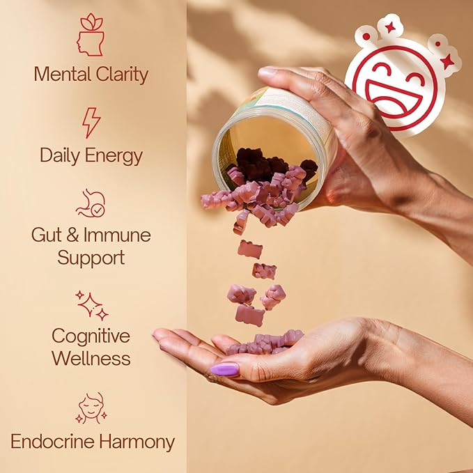 150 Sea Moss Gummies | 9-in-1 Formulation with Irish Sea Moss Ashwagandha Burdock Elderberry Bladderwrack Maca Zinc B12 | Energy &amp Immune Support | Strawberry Flavor Vegan Gummies