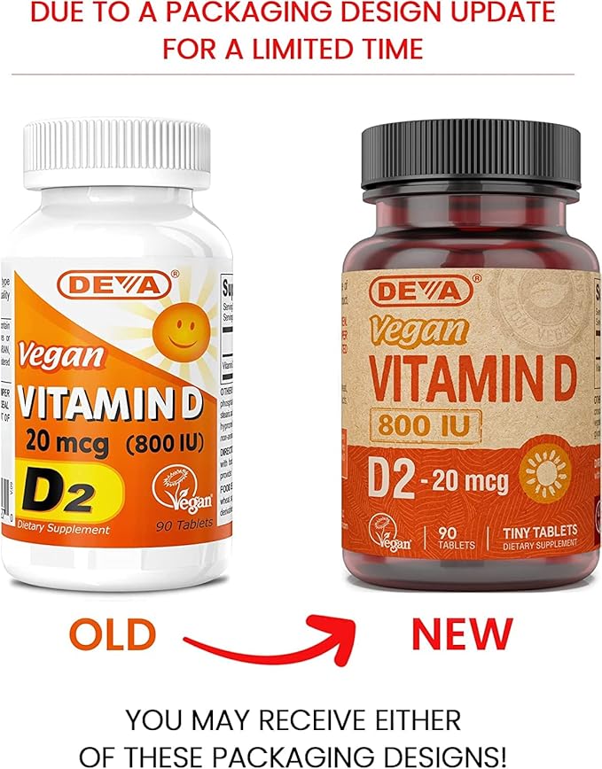 Deva Vegan Vitamins Vitamin D 800Iu Vegan 90 Tab8