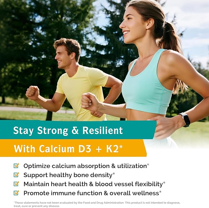 Innate Vitality Calcium 1200mg with D3 &amp K2 + Women's Probiotics 120B CFU Bundle | Bone Density &amp Feminine Flora Support with Cranberry Digestive Enzymes &amp pH Balance