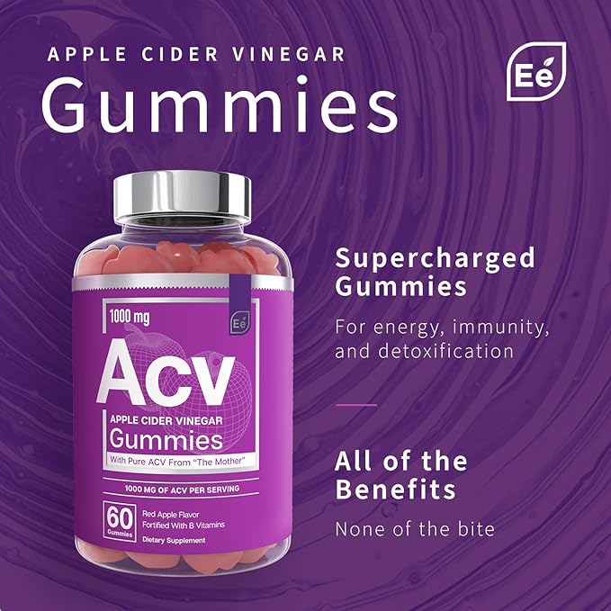 Essential Elements Apple Cider Vinegar Gummies from The Mother &amp Sugar Free Hydration Powder Packets - Variety Pack | 15 Stick Packs | Energy Improved Performance Digestion &amp Immune Support