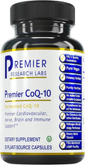 Premier Research Labs CoQ10 - Coenzyme Q10 Co Q 10 Supplement 100mg Capsules Ubiquinol Co Enzyme Q-10 with Red Algae &amp MCT Oil - 60 Vegetarian Capsules