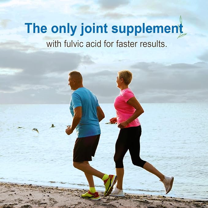 Vital Earth Liquid Joint Support Supplement – Glucosamine Chondroitin MSM Plus Hyaluronic Acid Boswellia &amp Fulvic Acid (70+ Trace Minerals) 32 Oz + 1 Oz Cup