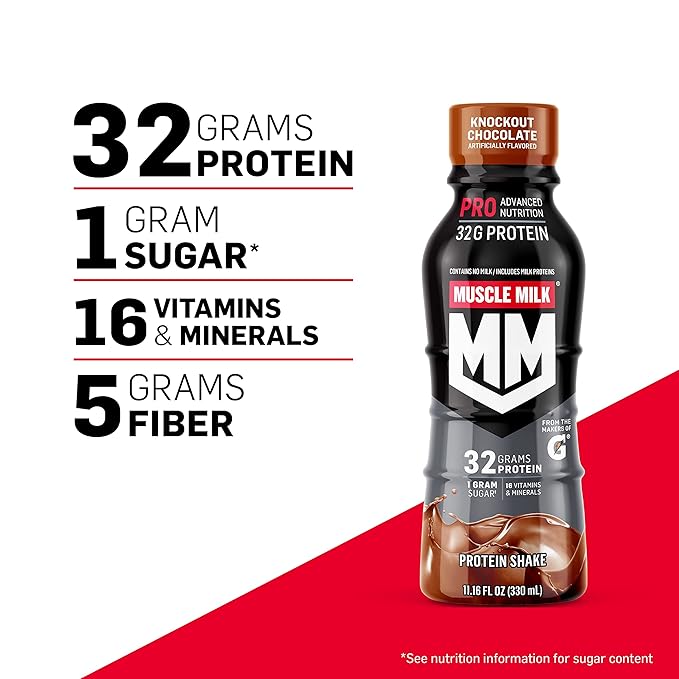 Muscle Milk Pro Series ShakeCookies 'n Creme11.16 Fl Oz Bottles(Pack of 24)