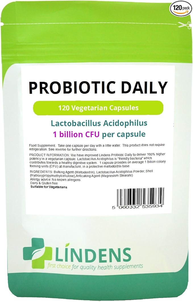 Probiotic Daily 120 Tablets Lactobacillus Acidophilus