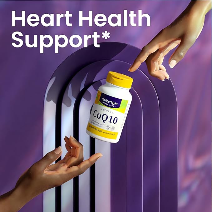 Healthy Origins® CoQ10 600 mg – Natural Trans-Isomer Ubiquinone – Yeast Fermented Supports Heart Health &amp Cellular Energy – Non-GMO 60 Softgels