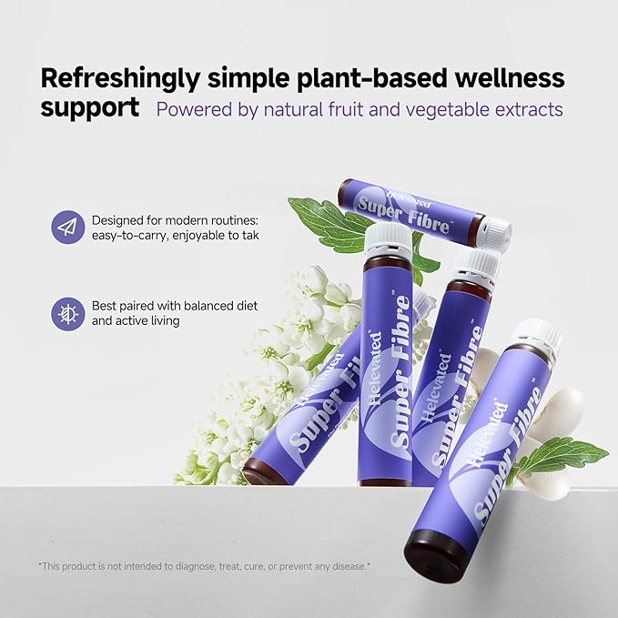 Super Fibre – Plant-Based Passion Fruit Fiber Drink Ready-to-Drink Daily Support for Balanced Routines and Nutritional Wellness – 9 Servings