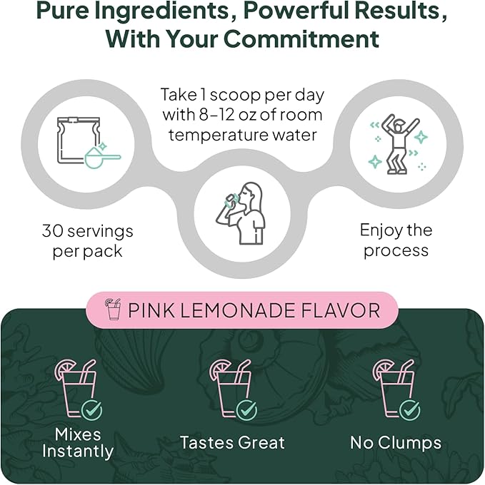 Organics Ocean Krealyte Fusion - Instantized Creatine Monohydrate Powder with Electrolytes - Muscle Strength Endurance &amp Hydration Support - Vegan Sugar-Free Pink Lemonade Flavor - 60 Servings