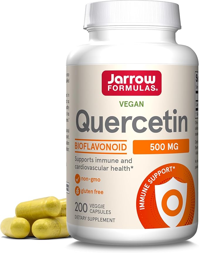 Jarrow Formulas Curcumin 95 500mg - Up to 120 Servings (Veggie Caps) &amp Quercetin 500 mg - Bioflavonoid - Quercetin Dietary Supplement