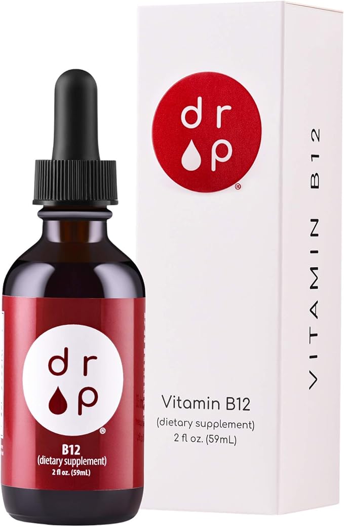 Drop Supplements Vitamin B12 Drops and Vitamin D3+K2 Drops Bundle