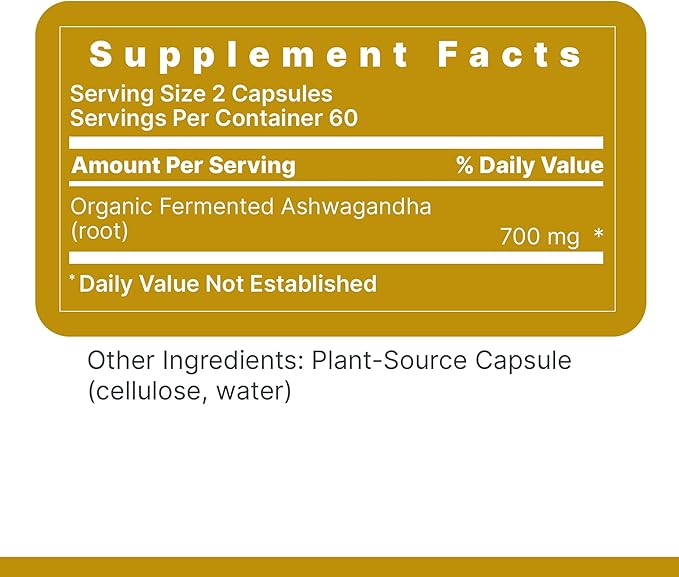 Premier Research Labs Premier Ashwagandha - Pure Supplement for Women &amp Men with Organic Ashwagandha Root Herbal Pills for Stress &amp Sleep Support Fermented for Absorption - 120 Plant-Based C