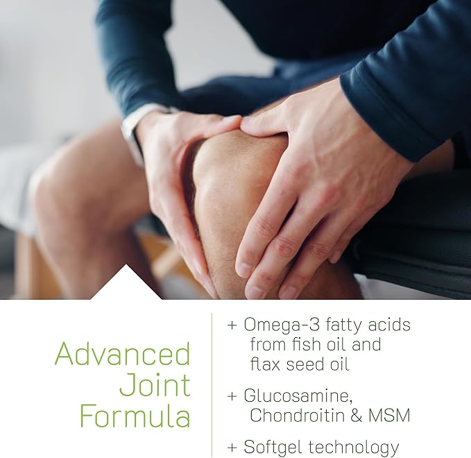 Irwin Naturals 3-in-1 Joint Formula with Glucosamine Chondroitin Turmeric &amp Boswellia - Advanced Joint Support Supplement for Men and Women - 90 Liquid Soft-Gels