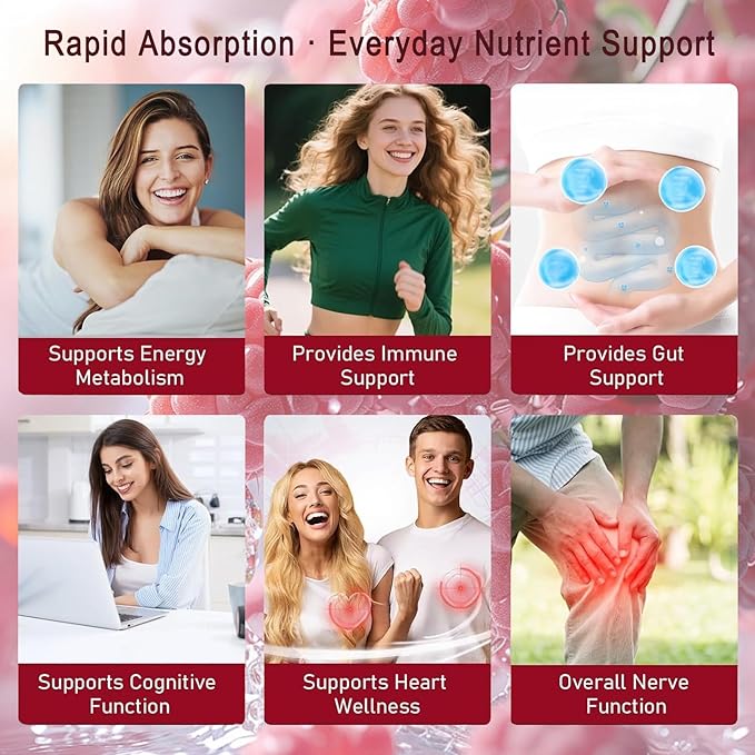 NATURESECRETS B-Complex Methylated Drops with B12 B6 B1 Fast Sublingual Absorption Essential B Vitamins for Energy &amp Nervous System Support Raspberry Flavor 120 mL / 4 fl oz