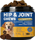 Dog Hip and Joint Supplement with Glucosamine &amp Chondroitin - Supports Mobility &amp Pain Relief for Senior &amp Large Dogs - 180 Soft Chews