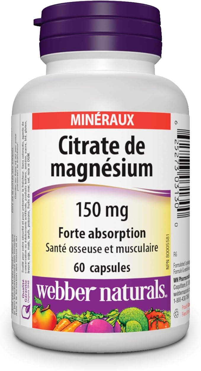 Magnesium Citrate 150 mg Capsules