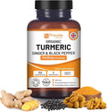 Turmeric Curcumin 1440mg with Black Pepper &amp Ginger I 120 Vegan Turmeric Capsules High Strength (2 Month Supply) I Made in The UK by Prowise Healthcare
