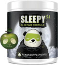 Underground Bio Labs Panda Supps – Sleepy 3.0 Natural Sleep Aid Formula: 5mg Melatonin 300mg GABA Chamomile Extract (Green Apple 30 Servings)