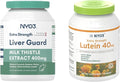 NYO3 Milk Thistle Liver Detox Supplement 400mg Lutein Zeaxanthin with Blueberry 2 Pack