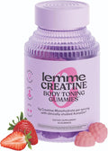 Lemme Creatine Monohydrate Gummies for Women and Men 5g Dose to Support Lean Muscle Strength Recovery Cognitive Health w/Ginseng for Absorption Sour Strawberry NSF Certified 60 Gummies