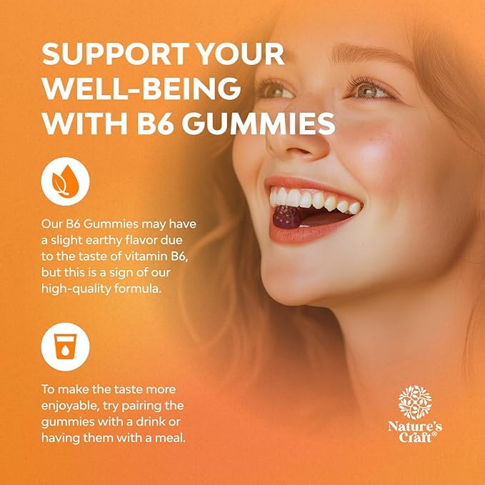 Bundle of Potent Vitamin B6 Gummies for Adults - Vitamin B Complex Supplements for Nervous System and Extra Strength Calm Magnesium Gummies for Adults - Relaxing Magnesium Citrate with Elemental Mag