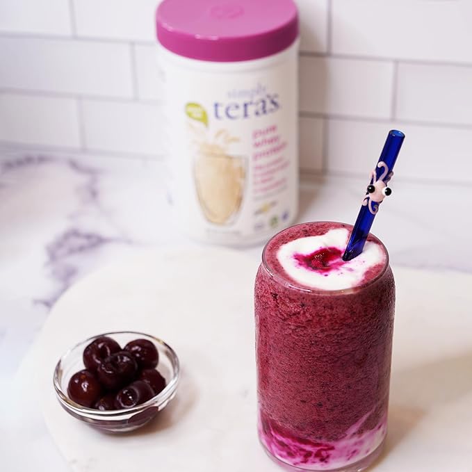 simply tera's Pure Whey Protein Powder - Grass Fed Vanilla Whey Protein Powder Clean Made Without Artificial Sweeteners Non-GMO Kosher rBGH-Free Soy-Free - 12 Oz